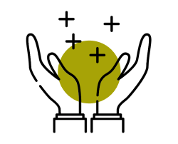 魅力を表した手