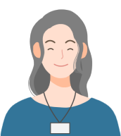 笑顔の女性講師