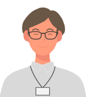 笑顔の男性講師